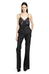 Versace V All Over Jacquard Silk Bodysuit In Black