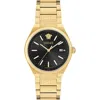 Versace V-auria Watch, 39mm In Ip Yellow Gold