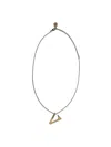 Versace V Chain Necklace In Gold