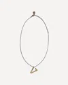 Versace V Chain Necklace In Gold