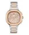 Versace V-chrono Square Bracelet Watch In Gold