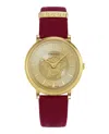 Versace V-circle Medusa Strap Watch In Gold