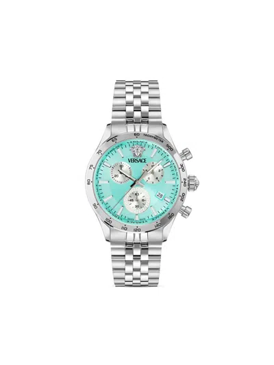 Versace V-code 40mm In Blue