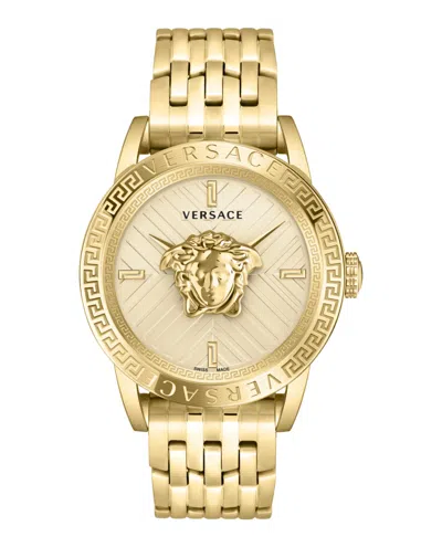 Versace V-code Bracelet Watch In Multi
