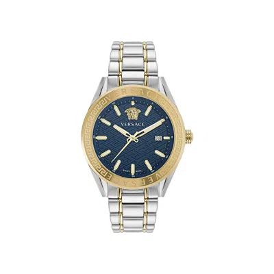 Pre-owned Versace V Code Bracelet Watch 'two-tone' | Gold | Men's Size Onesize