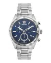 Versace V-code Chrono Bracelet Watch In Multi