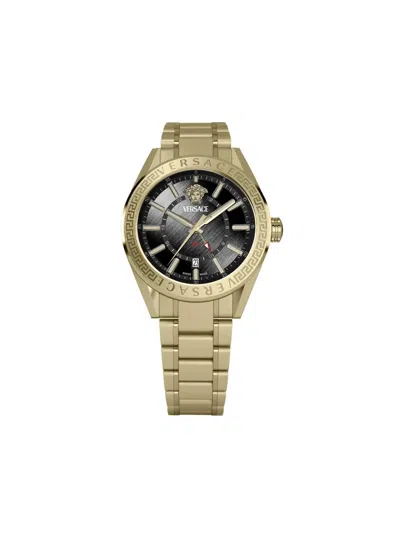 Versace V-code Gmt 42mm In Gold