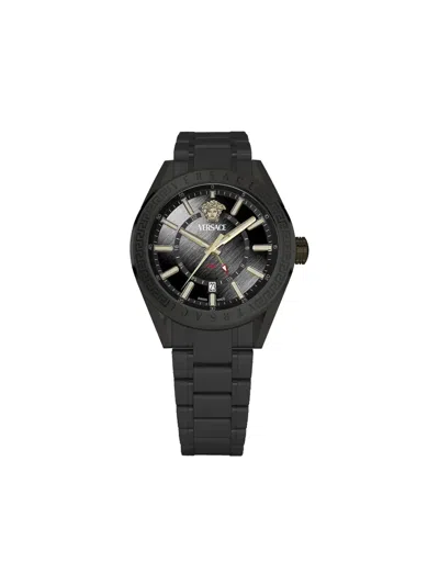 Versace V-code Gmt 42mm In Black
