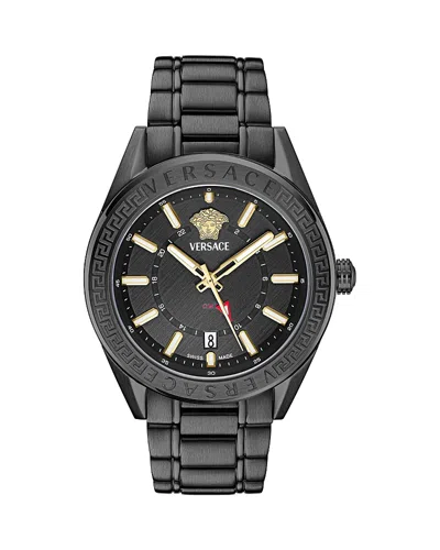 VERSACE V-CODE GMT WATCH, 42MM
