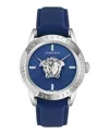 Versace V-code Strap Watch In Multi