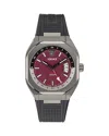 Versace V-contempo Gmt Watch, 40mm X 48mm In Red/black