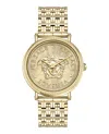 Versace Women's Swiss V-dollar Gold Ion Plated Bracelet Watch 37mm In Multi