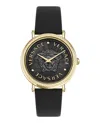 Versace V-dollar Leather Watch In Multi