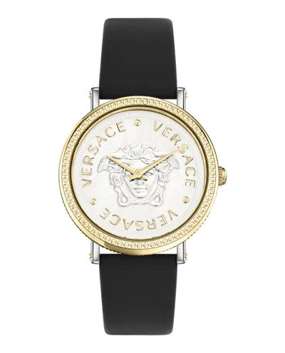 Versace 37mm Tte Slv Dial Slv Strap In Multi