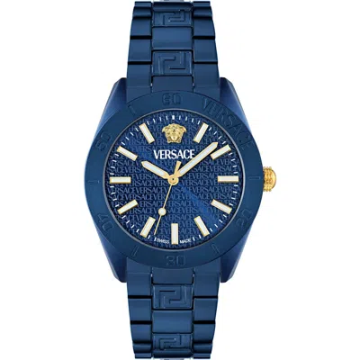 VERSACE VERSACE V-DOME BRACELET WATCH, 42MM