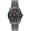 Versace Men's V-dome Ip Black Bracelet Watch, 42mm In Ip Black