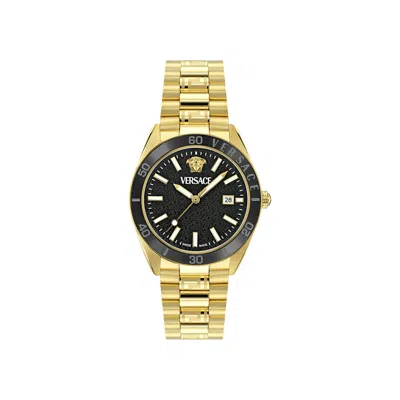 Pre-owned Versace V Dome Bracelet Watch 'gold' | Men's Size Onesize