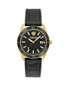 Versace V Dome Watch, 42mm In Gold