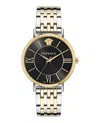 Versace V-eternal Bracelet Watch With Two-tone Case In Multi