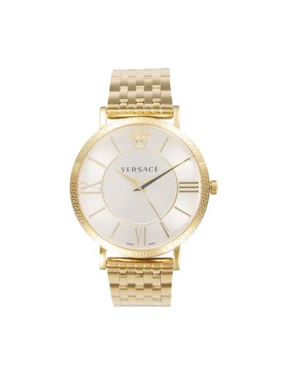Versace V-eternal Goldtone Ip Stainless Steel Bracelet Watch/42mm