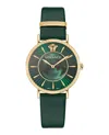 Versace V-eternal Leather Watch In Multi