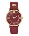 Versace V-eternal Leather Watch In Multi