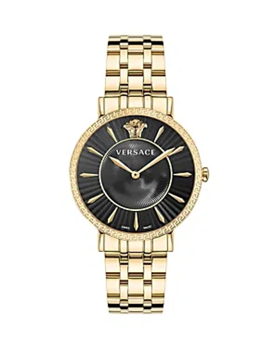 Versace V-eternal Watch, 38mm In Gold