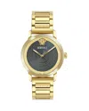 Versace V-helix Bracelet Watch In Black/gold