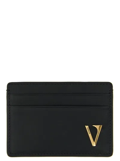 Versace 'v Logo' Card Holder