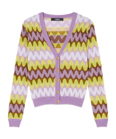 VERSACE V-NECK CARDIGAN