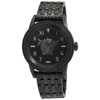 Versace V-palazzo Quartz Diamond Black Dial Men's Watch Ve2v00922