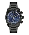 Versace V-ray Chronograph Watch With Ip Black Case