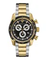 Versace V-ray Chronograph Watch With Two-tone Case