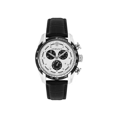 Pre-owned Versace V Ray Strap Watch 'stainless Steel' | Silver | Men's Size Onesize