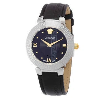 Pre-owned Versace V16020017 Women's Watch - Black
