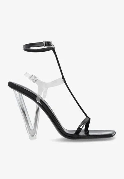 Versace V2025 105 Patent Leather Sandals