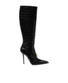 Versace Vagabond Embossed Zip-up Boots In Black