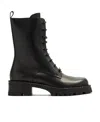Versace Vagabond Lace-up Army Boots In Black