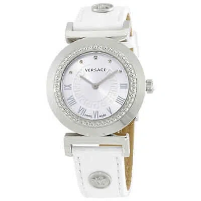 Pre-owned Versace Vanity Silver Dial Ladies Watch P5q99d001s001