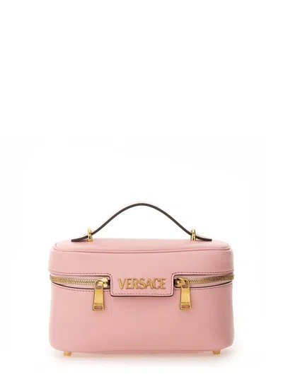 Versace Vanity Tag Bag In Pink