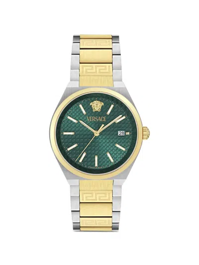 Versace V-auria Bracelet Watch In Gold