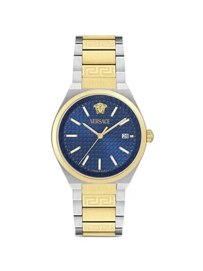 Versace V-auria 39mm Watch In Gray
