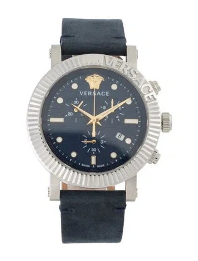 Pre-owned Versace V-chrono Watch In Multi