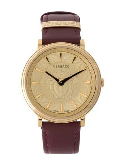 Pre-owned Versace V-circle Watch In Multi