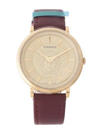 Pre-owned Versace V-circle Watch In Multi