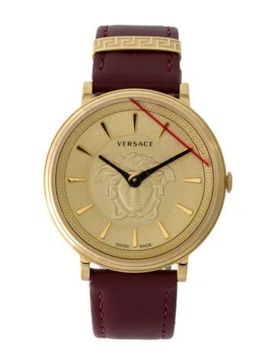 Pre-owned Versace V-circle Watch In Multi