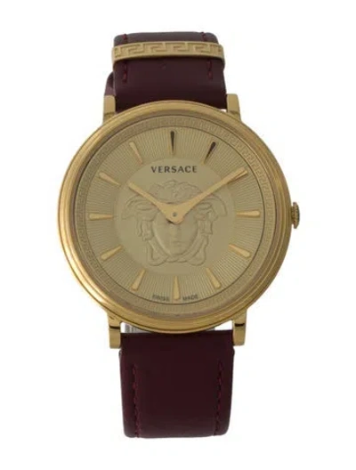 Pre-owned Versace V-circle Watch In Multi