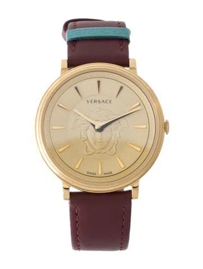 Pre-owned Versace V-circle Watch In Multi