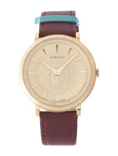 Pre-owned Versace V-circle Watch In Multi