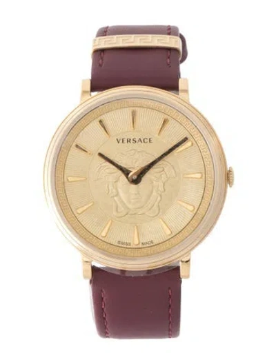 Pre-owned Versace V-circle Watch In Multi